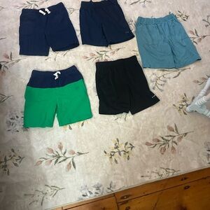 bundle of  5 shorts, boys size M, mesh and cotton